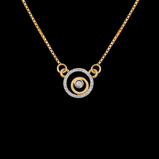 14K Rose Gold Diamond Pendant - 0.16ct VS-GH