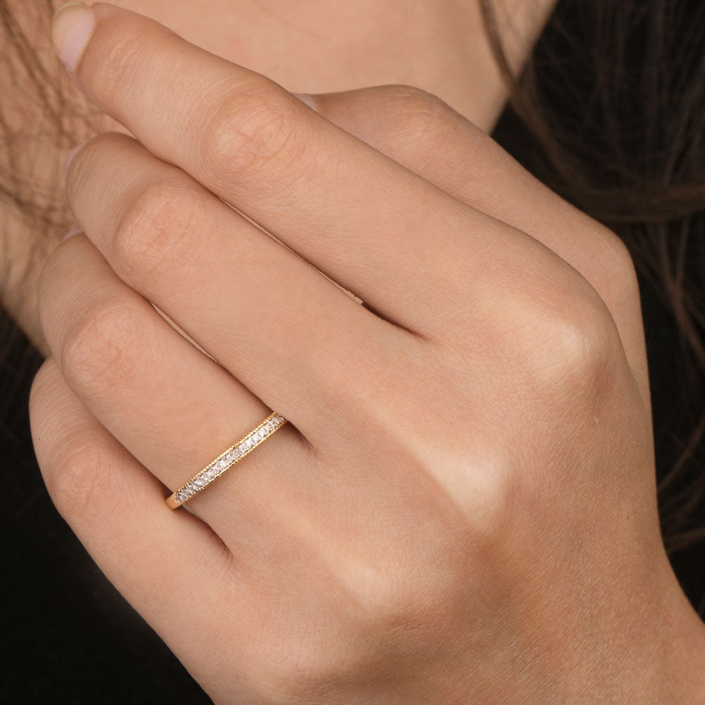 14K Yellow Gold Diamond Ring - 0.34ct VVS-VS-GH