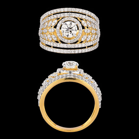 18K Yellow Gold Diamond Ring - 1.832ct VS-GH