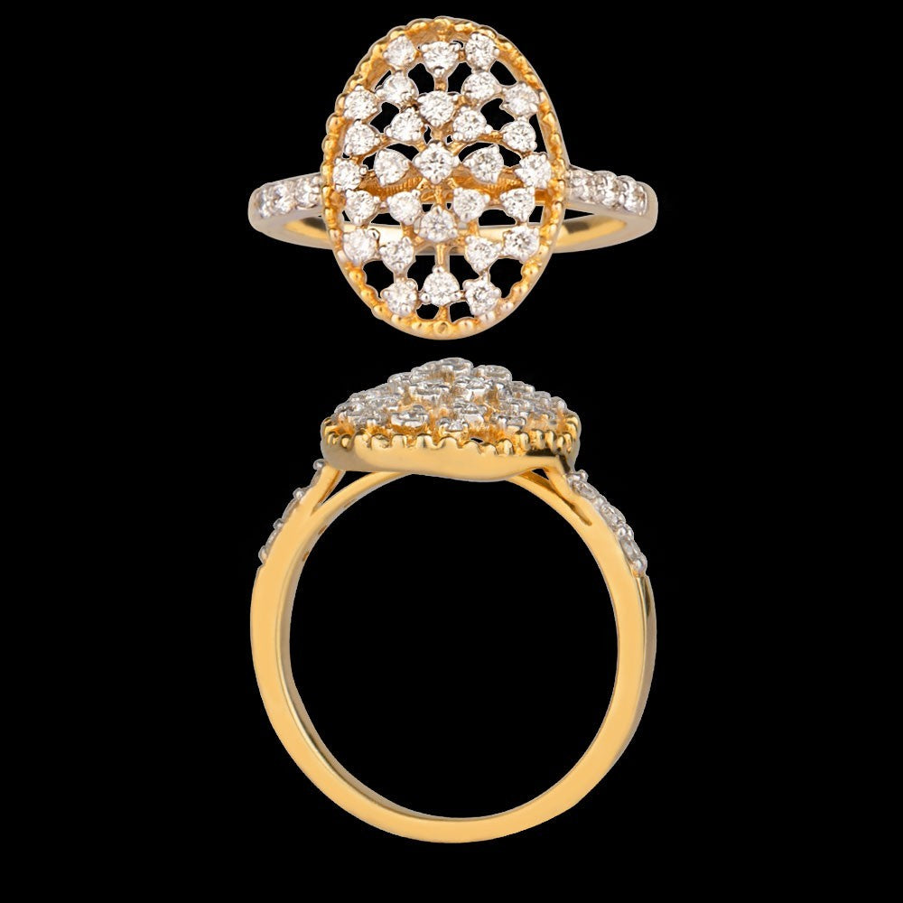 18K Yellow Gold Diamond Ring - 0.5ct VS-FG
