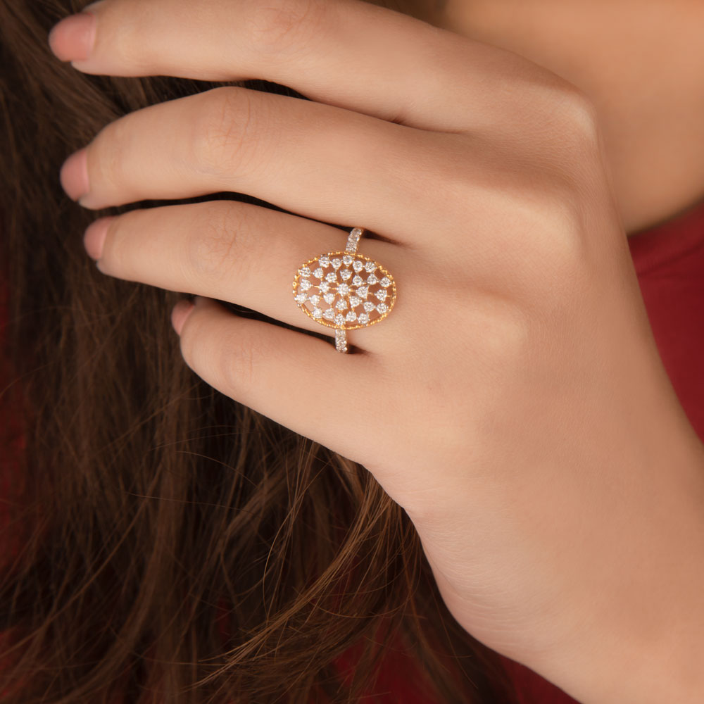 18K Yellow Gold Diamond Ring - 0.5ct VS-FG