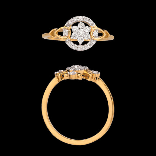 18K Yellow Gold Diamond Ring - 0.251ct VS-SI-GH