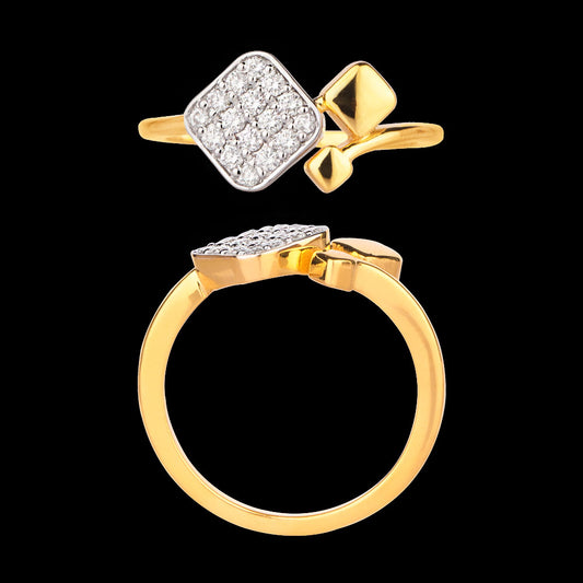 18K Yellow Gold Diamond Ring - 0.232ct VVS-VS-GH