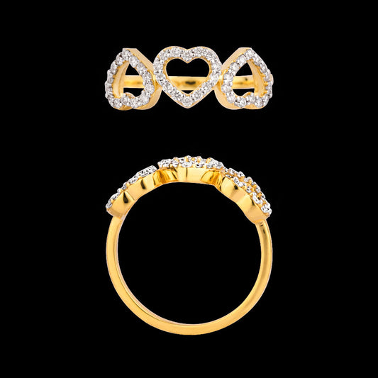 18K Yellow Gold Diamond Ring - 0.287ct VS-SI-EF