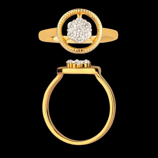 14K Rose Gold Diamond Ring - 0.19ct VS-JK