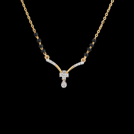 18K Yellow Gold Diamond Tanmaniya - 0.166ct VVS-VS-GH with Colour Stones