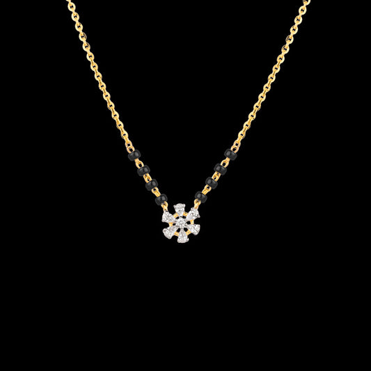 18K Yellow Gold Diamond Tanmaniya - 0.158ct VVS-EF with Colour Stones