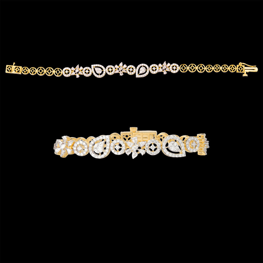 14K Rose Gold Diamond Bracelet - 1.52ct VS-FG