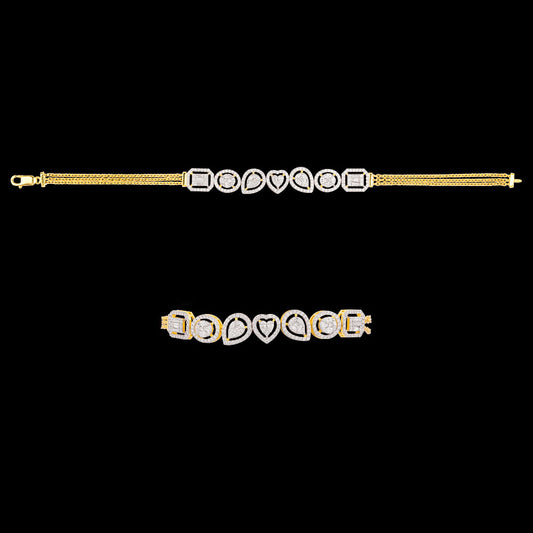 18K Yellow Gold Diamond Bracelet - 1.619ct VVS-EF