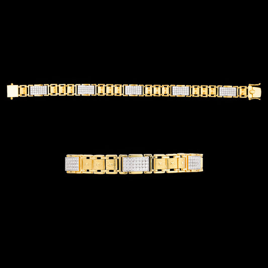 18K Yellow Gold Diamond Bracelet - 1.828ct VVS-VS-GH