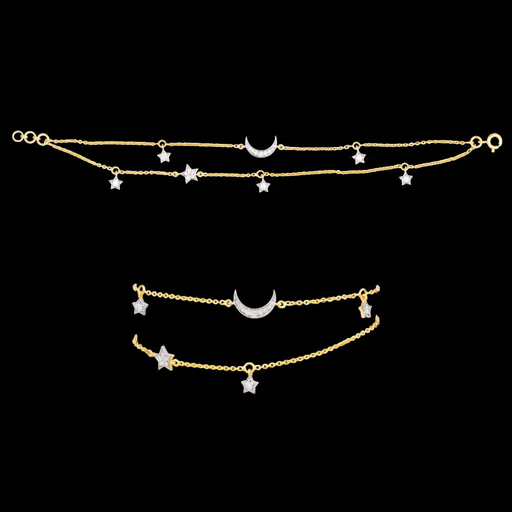 18K Yellow Gold Diamond Bracelet - 0.307ct VS-GH