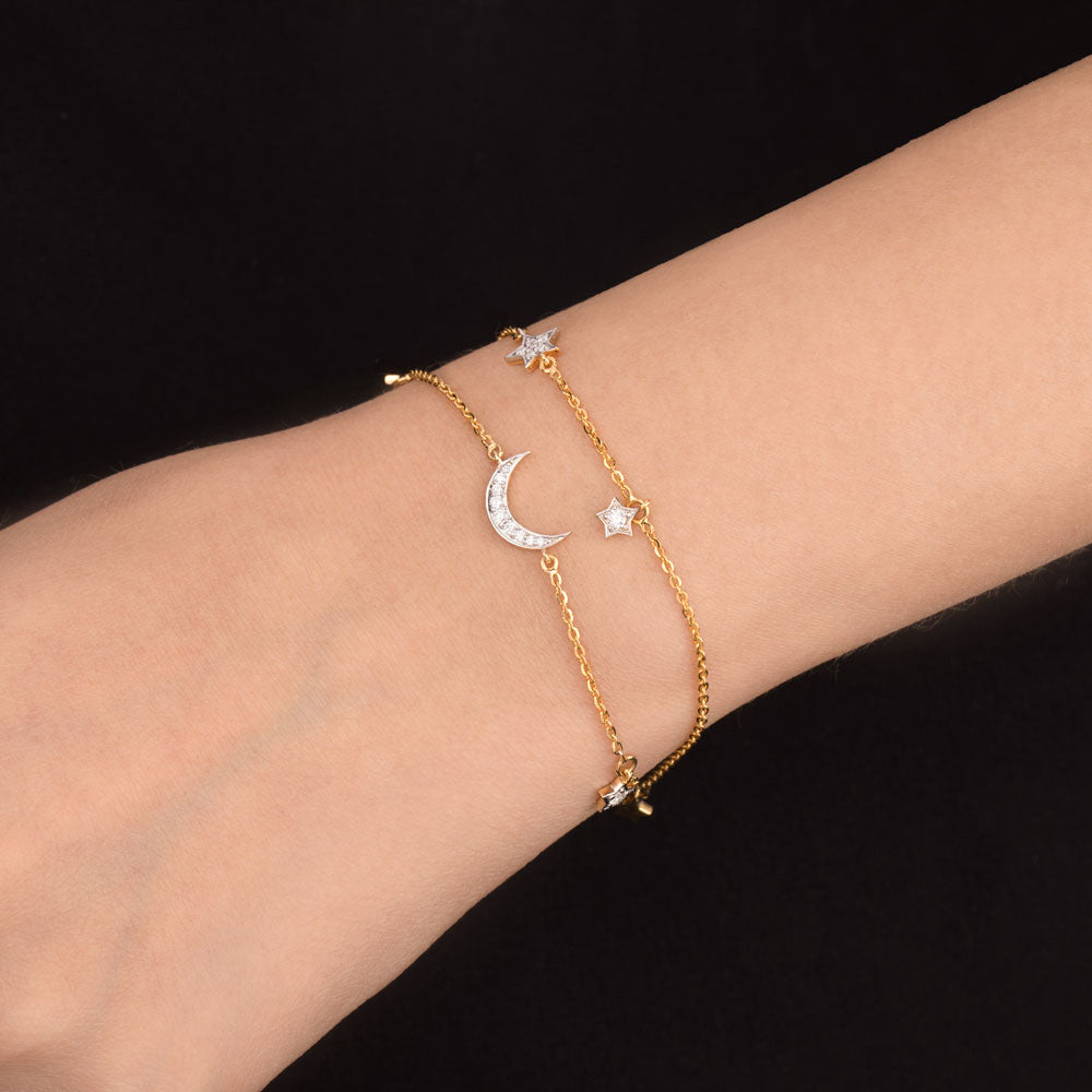 18K Yellow Gold Diamond Bracelet - 0.307ct VS-GH