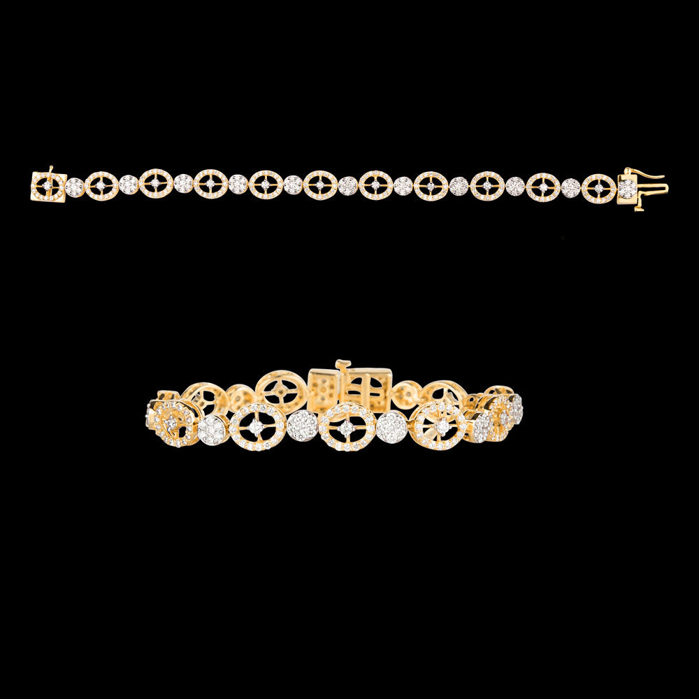 14K Rose Gold Diamond Bracelet - 3.01ct VVS-VS-GH