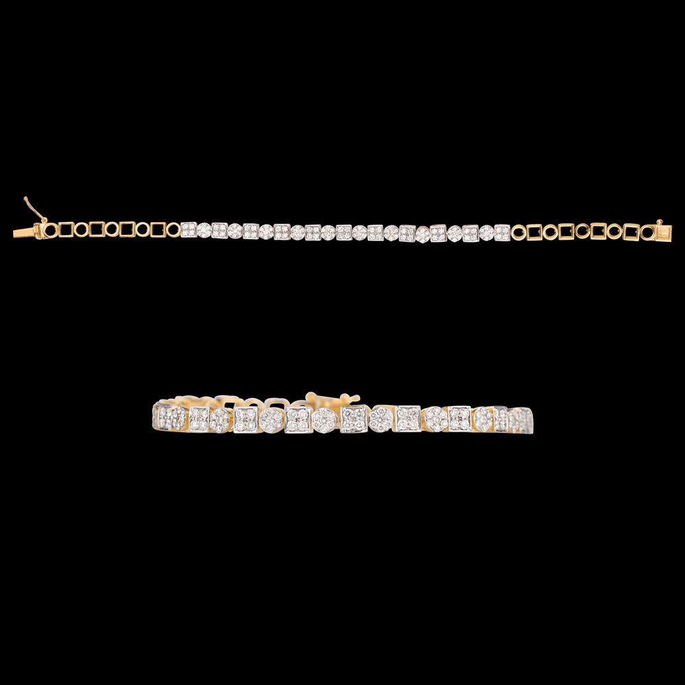 18K Rose Gold Diamond Bracelet - 1.52ct VVS-VS-GH