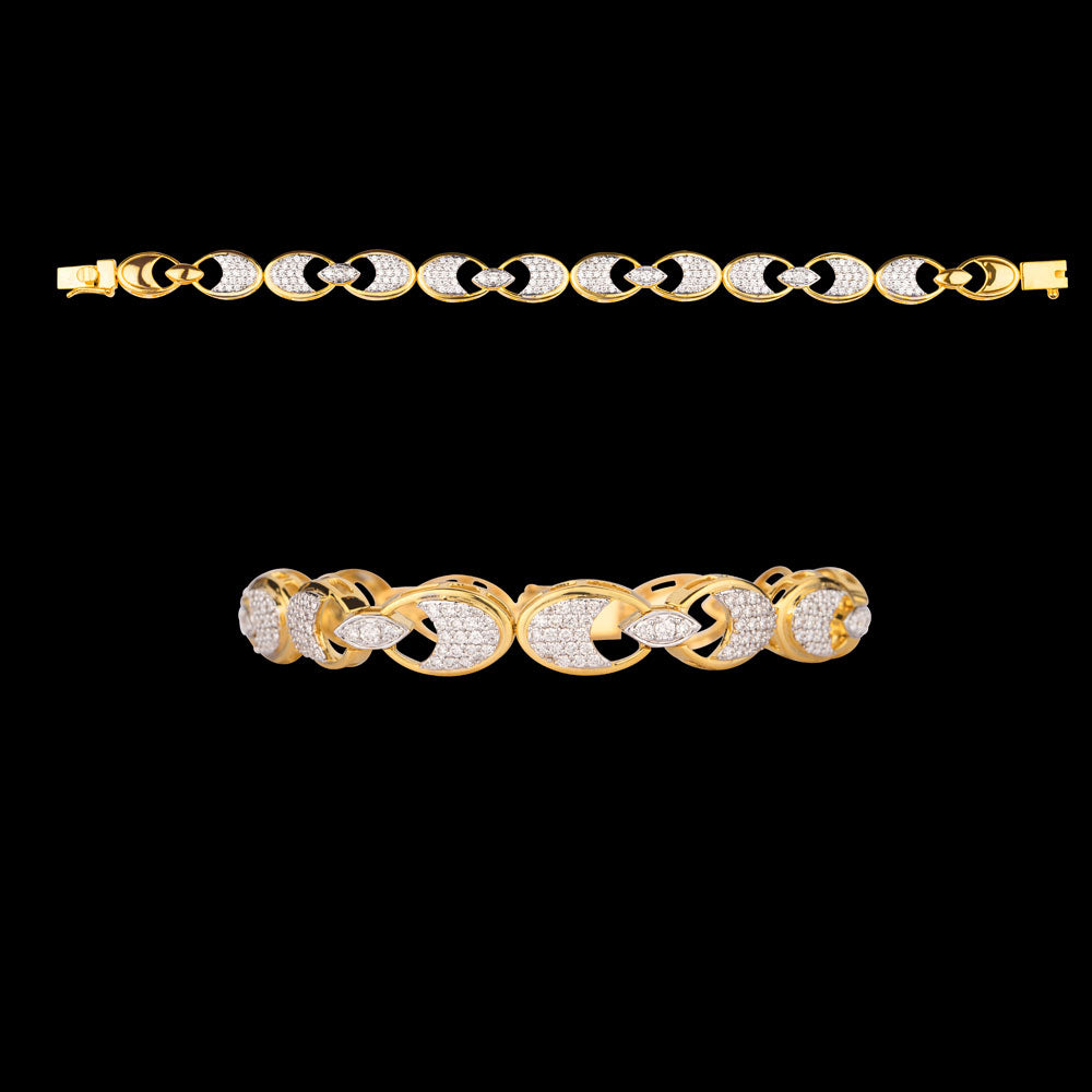 18K Yellow Gold Diamond Bracelet - 1.61ct VVS-VS-GH