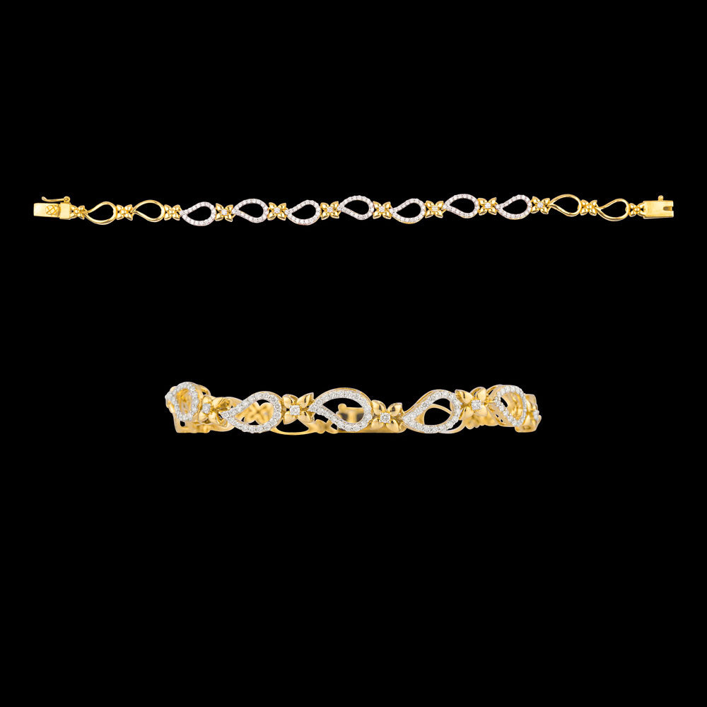 18K Rose Gold Diamond Bracelet - 0.92ct VVS-VS-GH