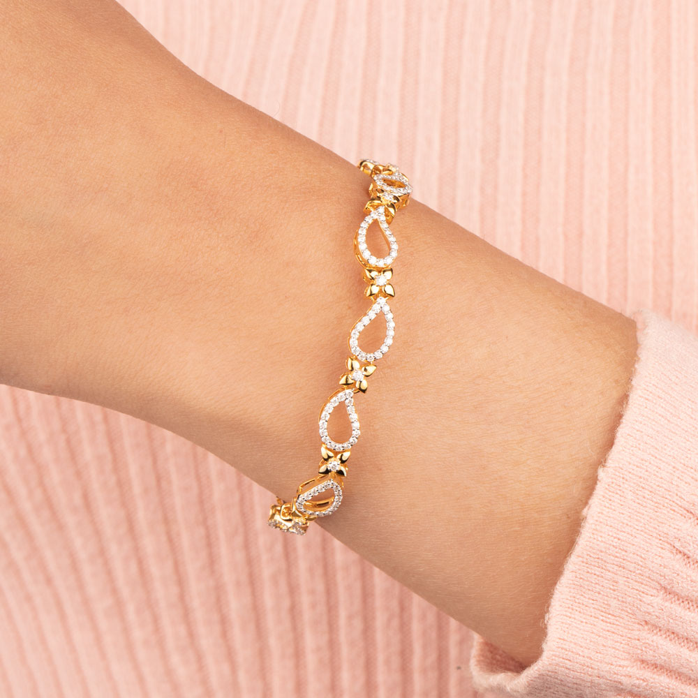 18K Rose Gold Diamond Bracelet - 0.92ct VVS-VS-GH