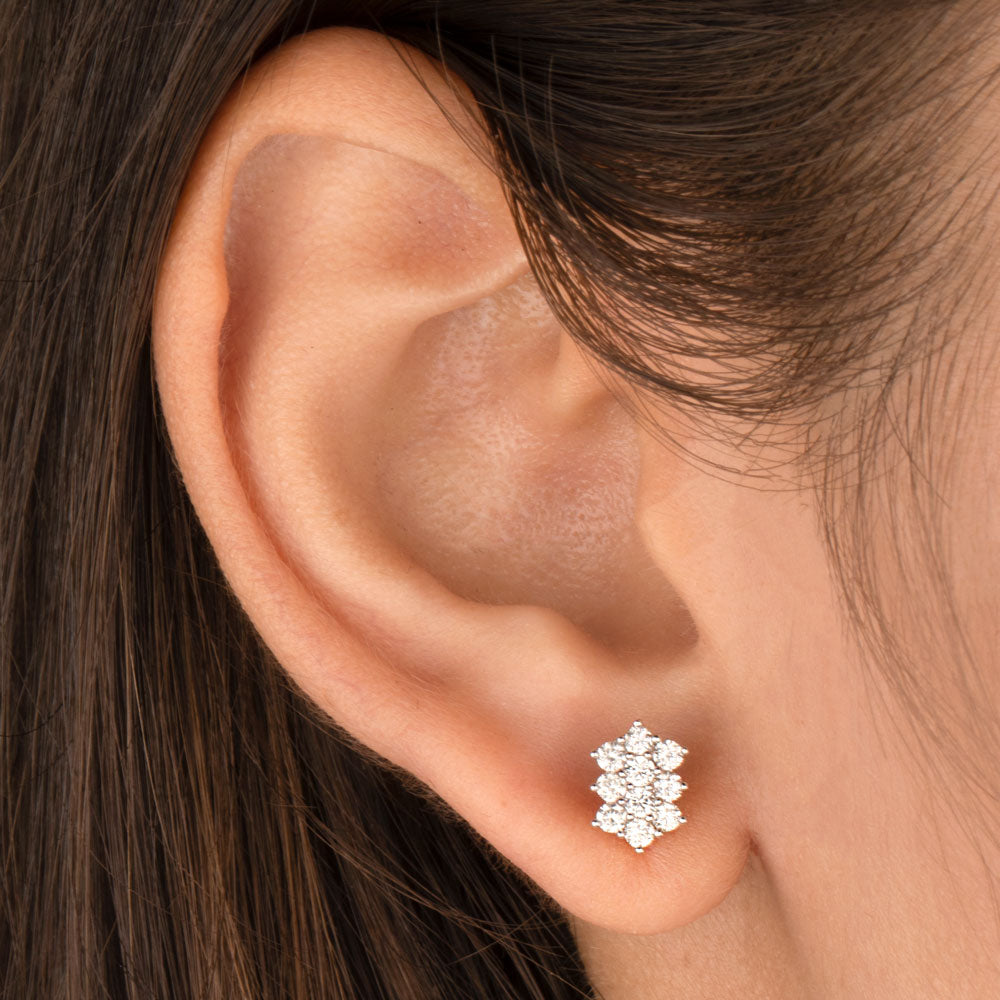 14K Yellow Gold Diamond Earrings - 0.56ct SI-IJ