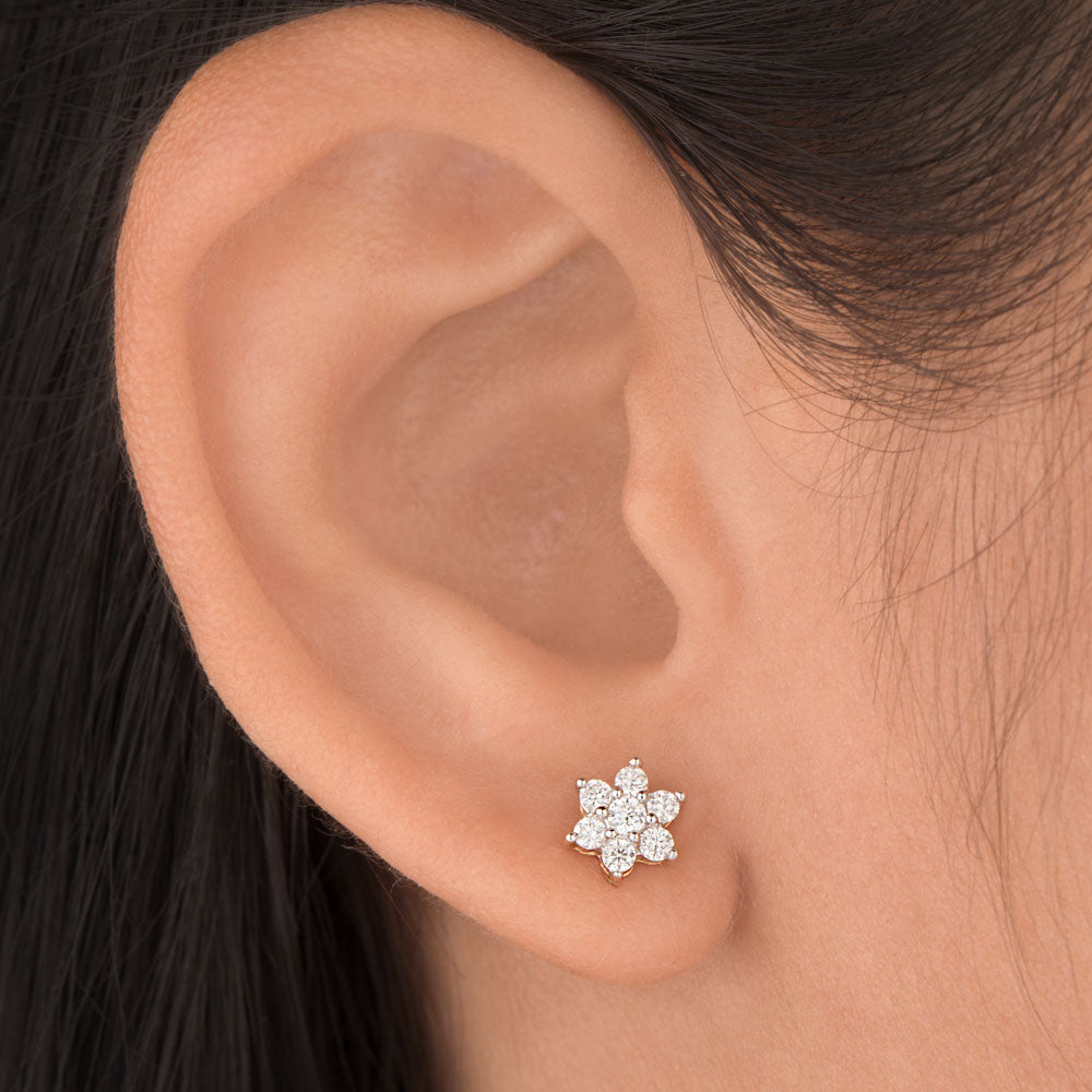14K Yellow Gold Diamond Earrings - 0.35ct SI-IJ
