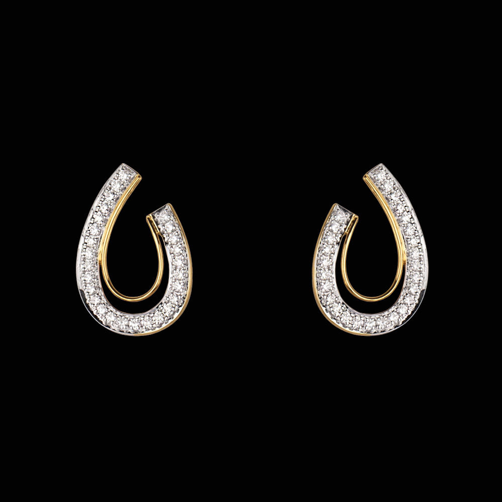 14K Yellow Gold Diamond Earrings - 0.65ct VS-IJ