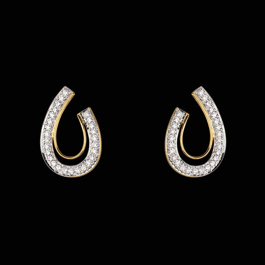 14K Yellow Gold Diamond Earrings - 0.65ct VS-IJ