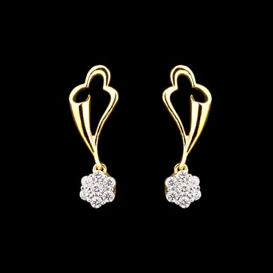14K Yellow Gold Diamond Earrings - 0.28ct VS-IJ