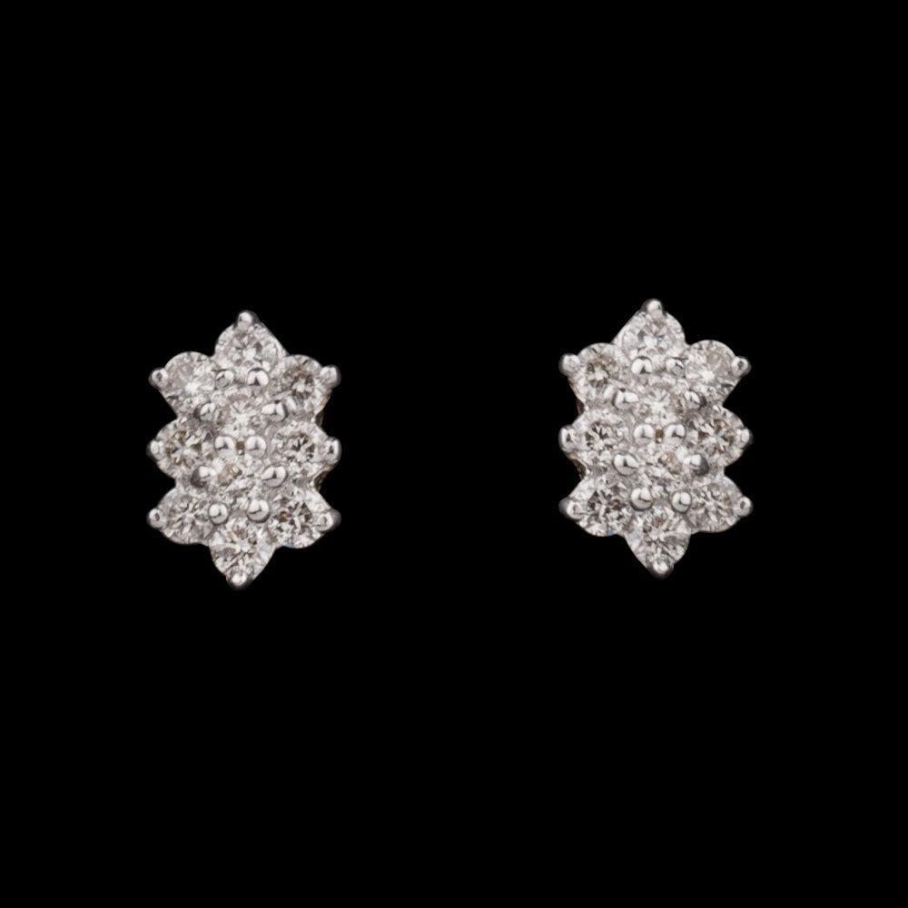 14K Yellow Gold Diamond Earrings - 0.12ct SI-IJ