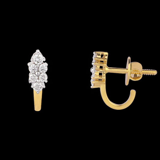 14K Rose Gold Diamond Earrings - 0.24ct SI-IJ