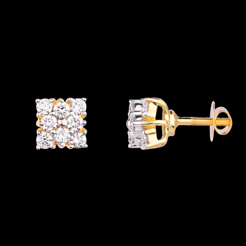14K Rose Gold Diamond Earrings - 0.41ct SI-IJ