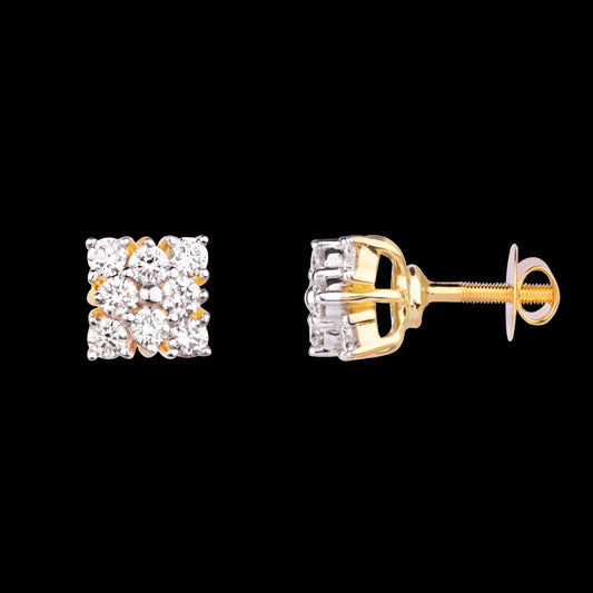 14K Rose Gold Diamond Earrings - 0.41ct SI-IJ