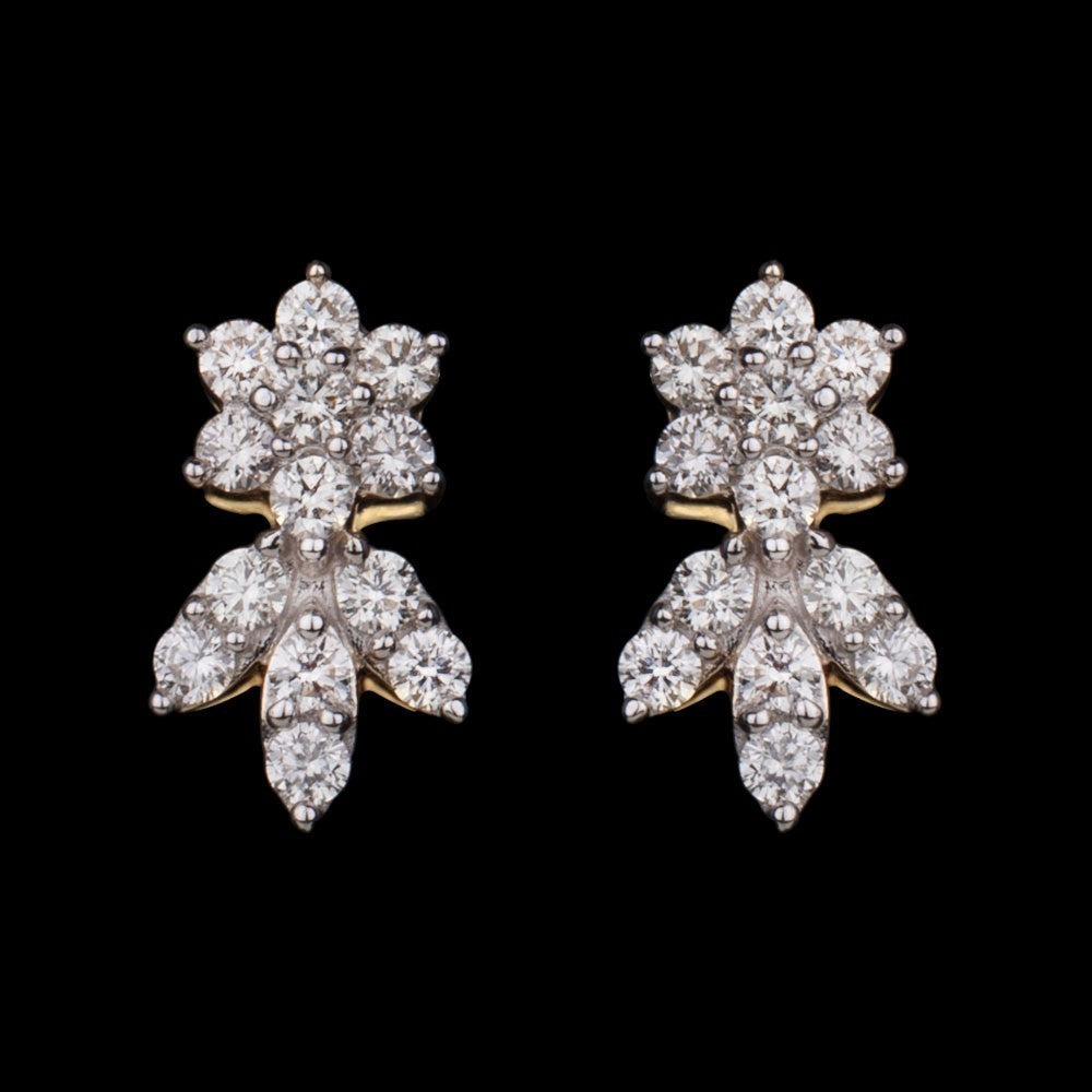 14K Yellow Gold Diamond Earrings - 0.47ct VS-IJ
