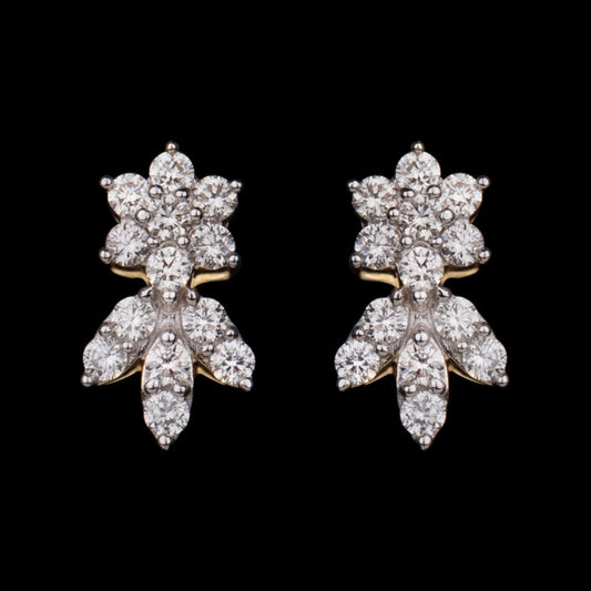 14K Yellow Gold Diamond Earrings - 0.47ct VS-IJ