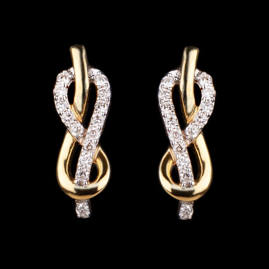 14K Yellow Gold Diamond Earrings - 0.26ct SI-IJ