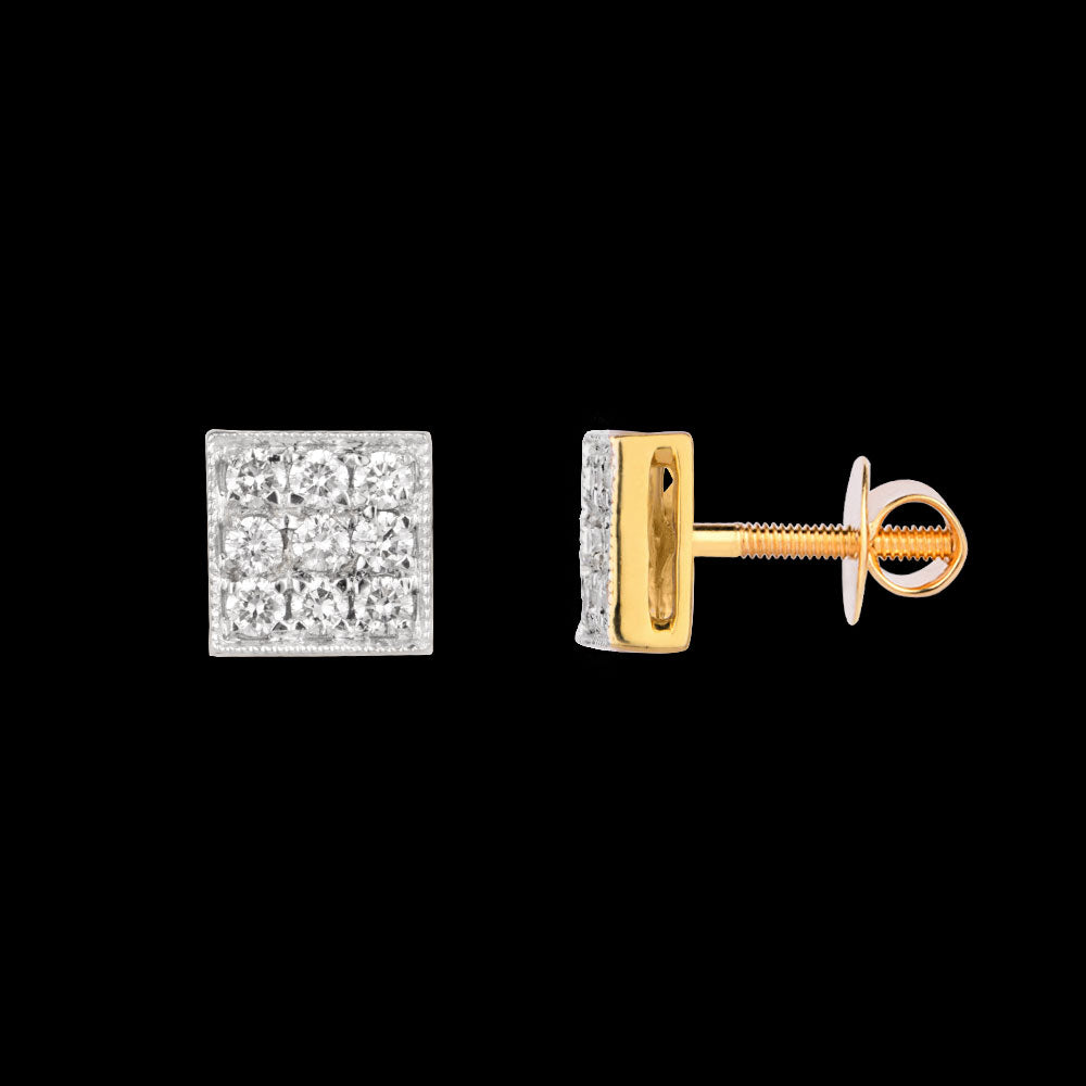 14K Yellow Gold Diamond Earrings - 0.45ct VVS-VS-HI