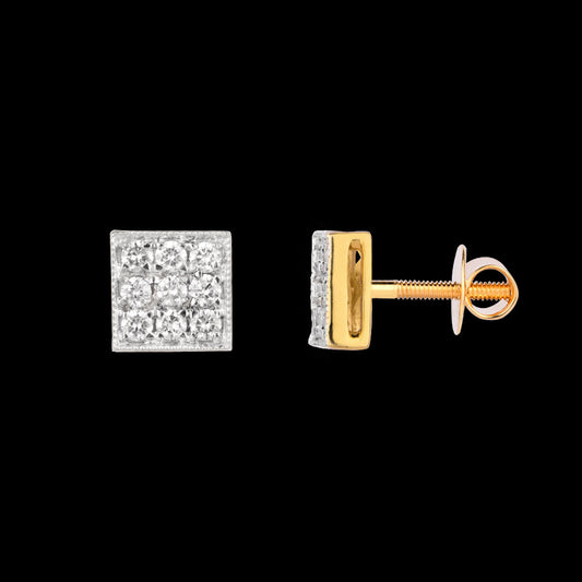 14K Yellow Gold Diamond Earrings - 0.45ct VVS-VS-HI