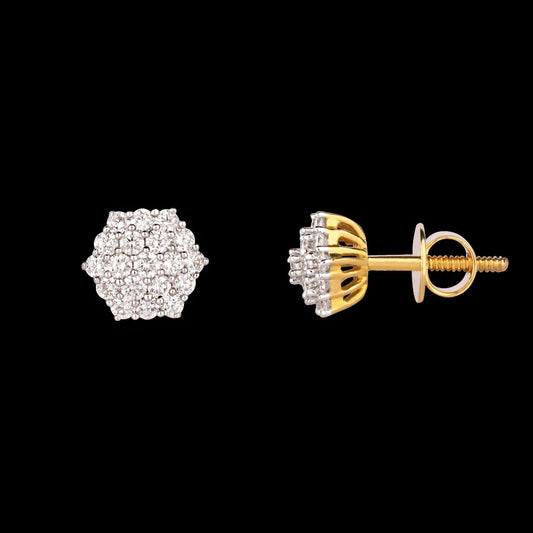 14K Yellow Gold Diamond Earrings - 0.82ct VVS-VS-HI