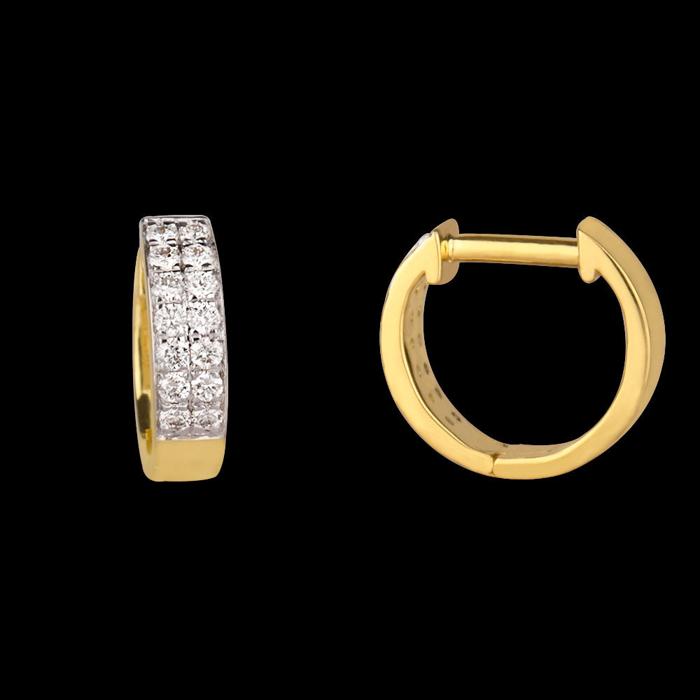 14K Rose Gold Diamond Earrings - 0.28ct SI-GH