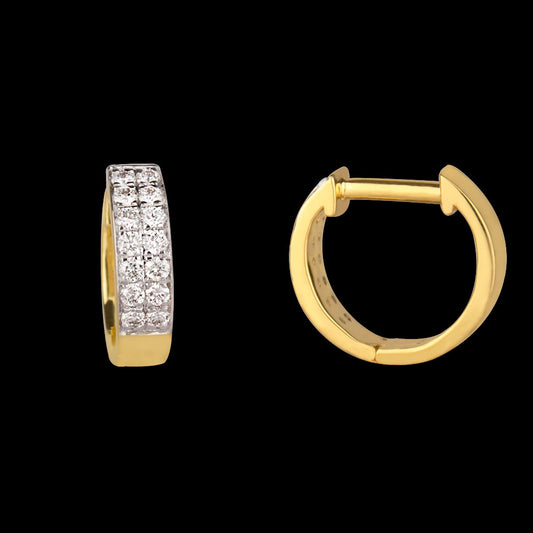 14K Rose Gold Diamond Earrings - 0.28ct SI-GH