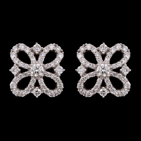 18K Yellow Gold Diamond Earrings - 0.55ct VS-GH