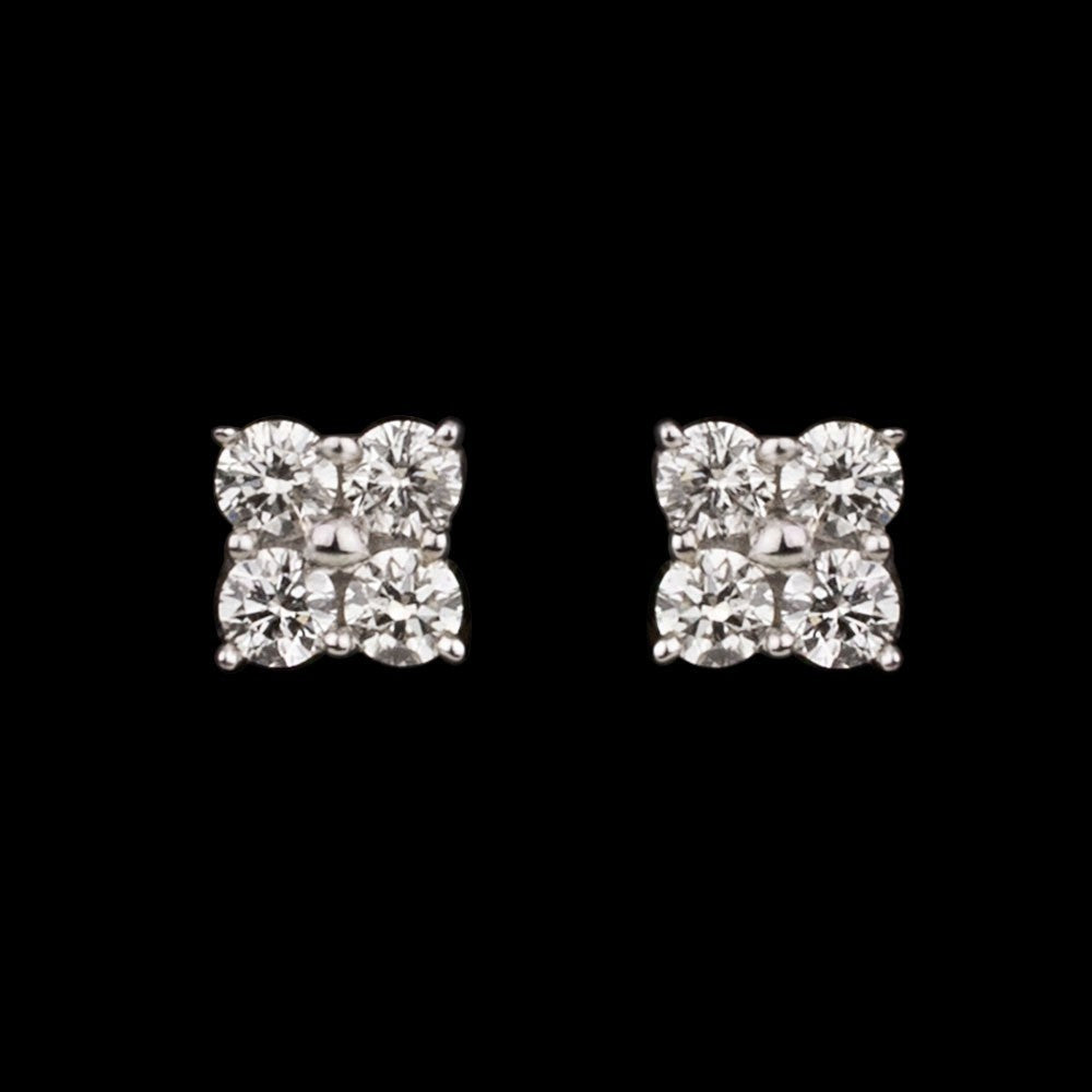 14K Yellow Gold Diamond Earrings - 0.24ct VVS-VS-IJ