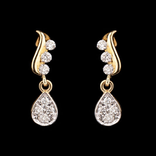 14K Rose Gold Diamond Earrings - 0.25ct SI-GH