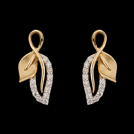14K Yellow Gold Diamond Earrings - 0.23ct SI-IJ