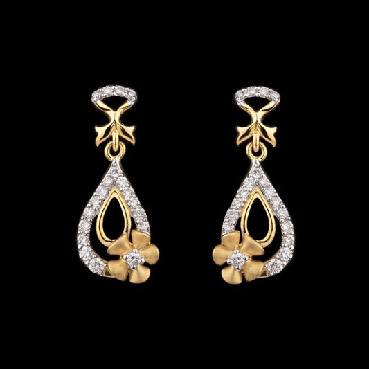 14K Yellow Gold Diamond Earrings - 0.25ct SI-IJ