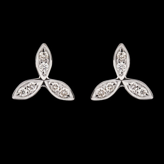 14K Yellow Gold Diamond Earrings - 0.08ct SI-IJ
