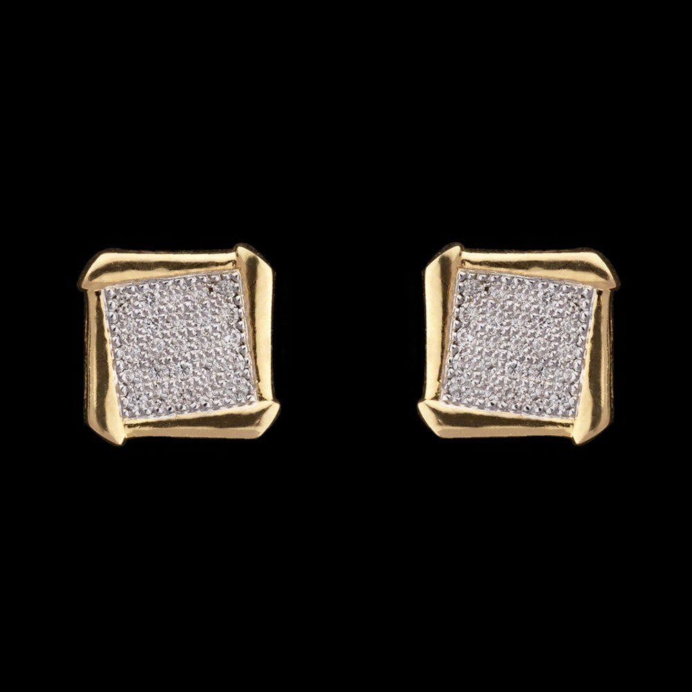 14K Yellow Gold Diamond Earrings - 0.26ct SI-IJ