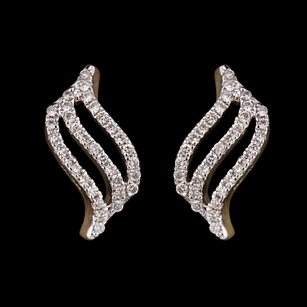14K Yellow Gold Diamond Earrings - 0.25ct SI-IJ