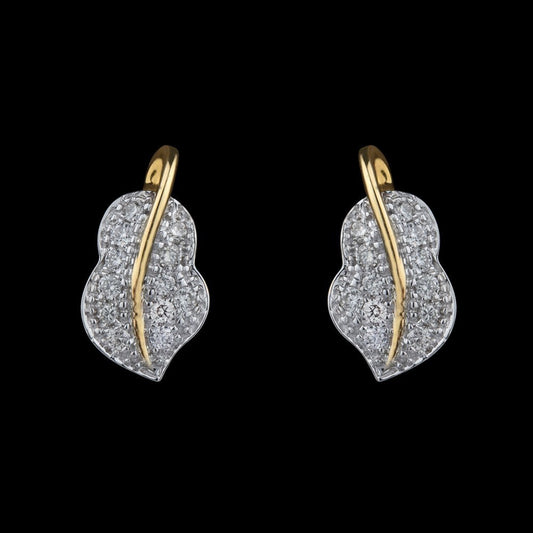 14K Yellow Gold Diamond Earrings - 0.15ct SI-IJ