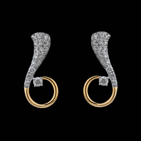 14K Yellow Gold Diamond Earrings - 0.21ct SI-IJ