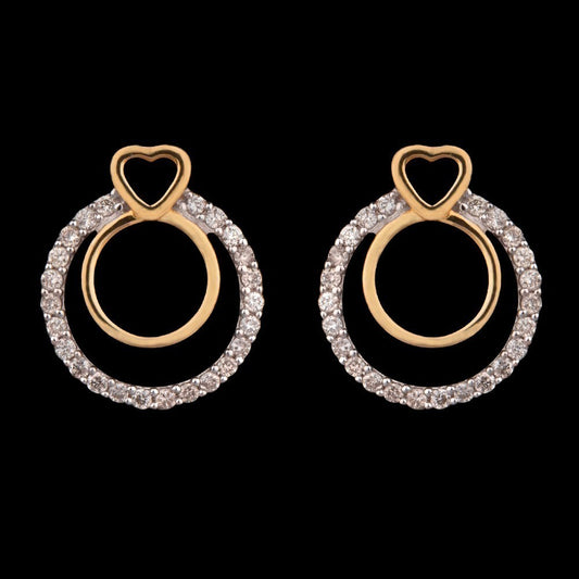 14K Yellow Gold Diamond Earrings - 0.19ct SI-IJ