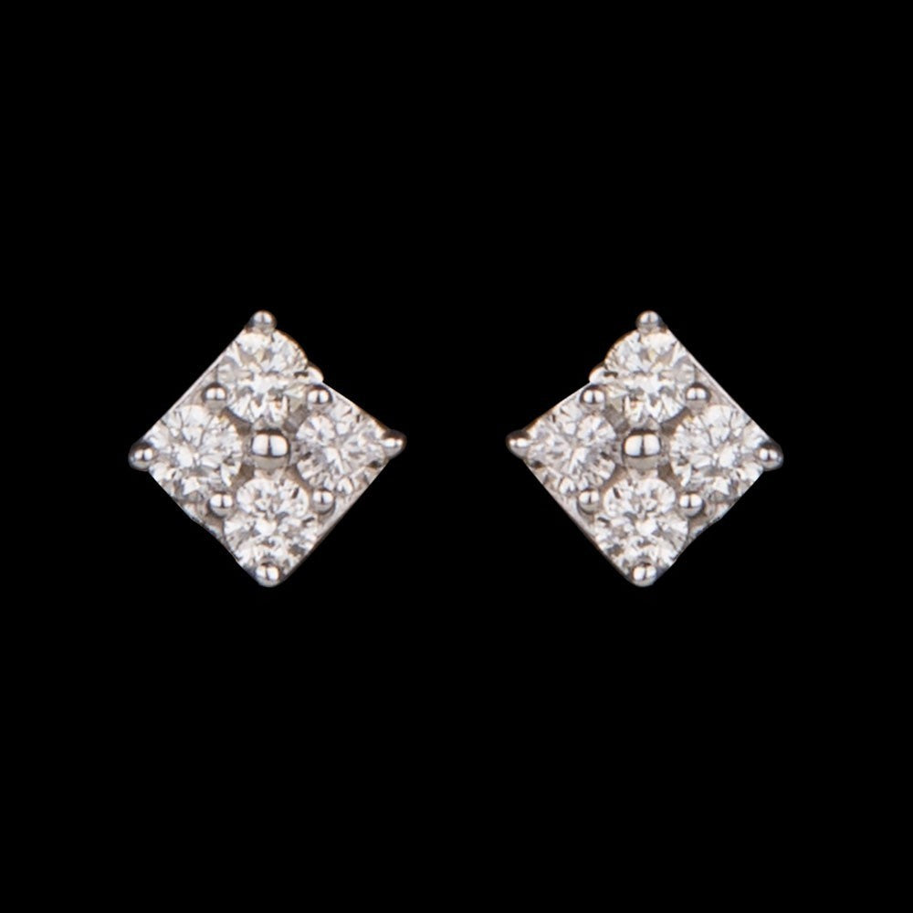 14K Yellow Gold Diamond Earrings - 0.11ct SI-IJ